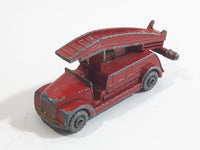 Vintage 1958 Lesney No. 9 Dennis Fire Engine Red Die Cast Toy Car Vehicle