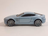 2009 Hot Wheels Dream Garage Aston Martin V8 Vantage Metallic Light Blue Die Cast Toy Car Vehicle