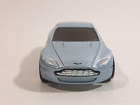 2009 Hot Wheels Dream Garage Aston Martin V8 Vantage Metallic Light Blue Die Cast Toy Car Vehicle