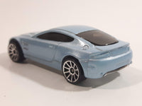 2009 Hot Wheels Dream Garage Aston Martin V8 Vantage Metallic Light Blue Die Cast Toy Car Vehicle