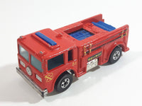 1982 Hot Wheels Fire Eater Red Fire Truck Die Cast Toy Car Vehicle - BW - Blue Lights