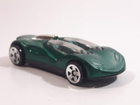 1999 Hot Wheels Double Cross Metalflake Dark Green Die Cast Toy Car Vehicle McDonald's Happy Meal 9/16