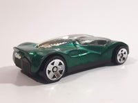 1999 Hot Wheels Double Cross Metalflake Dark Green Die Cast Toy Car Vehicle McDonald's Happy Meal 9/16