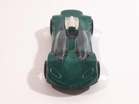 1999 Hot Wheels Double Cross Metalflake Dark Green Die Cast Toy Car Vehicle McDonald's Happy Meal 9/16