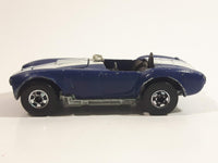 1983 Hot Wheels Hot Ones Classic Cobra Convertible Blue Die Cast Toy Car Vehicle w/ Opening Hood