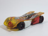 2013 Hot Wheels Attack Pack Motoblade Clear Yellow Die Cast Toy Car Vehicle