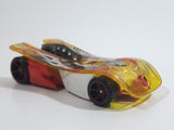 2013 Hot Wheels Attack Pack Motoblade Clear Yellow Die Cast Toy Car Vehicle