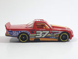 2014 Hot Wheels HW Race: Thrill Racers Circle Trucker Truck Red #37 Die Cast Toy Car Vehicle