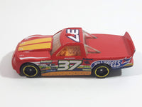 2014 Hot Wheels HW Race: Thrill Racers Circle Trucker Truck Red #37 Die Cast Toy Car Vehicle