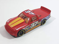 2014 Hot Wheels HW Race: Thrill Racers Circle Trucker Truck Red #37 Die Cast Toy Car Vehicle