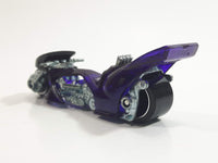 2001 Hot Wheels First Editions Fright Bike Motorcycle Clear Purple Die Cast Toy Car Vehicle