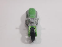 2009 Hot Wheels Dream Garage Pit Cruiser Motorcycle Metallic Green Die Cast Toy Car Vehicle