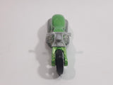 2009 Hot Wheels Dream Garage Pit Cruiser Motorcycle Metallic Green Die Cast Toy Car Vehicle