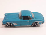 2013 Hot Wheels HW Showroom Corvette 60th '62 Corvette Metalflake Aqua Die Cast Toy Classic Car Vehicle