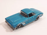 2013 Hot Wheels HW Showroom Corvette 60th '62 Corvette Metalflake Aqua Die Cast Toy Classic Car Vehicle