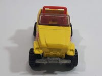 1997 Hot Wheels Rescue Squad Roll Patrol Jeep CJ Trailbuster Yellow Die Cast Toy Car Vehicle