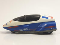 1996 Warner Hot Wheels GM Lean Machine Space Agency HWSA Research Ship White & Blue Die Cast Toy Planetary Exploration Rocket Vehicle