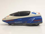 1996 Warner Hot Wheels GM Lean Machine Space Agency HWSA Research Ship White & Blue Die Cast Toy Planetary Exploration Rocket Vehicle