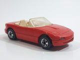 1991 Hot Wheels Mazda MX-5 Miata Convertible Red Die Cast Toy Sports Car Vehicle