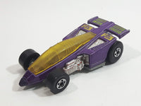 1990 Hot Wheels Speed Fleet Shadow Jet F-3 Inter Cooled Purple Die Cast Toy Race Car Vehicle