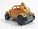 1988 Hot Wheels Color Racers Baja Bug Volkswagen VW Beetle Metallic Orange Brown To Yellow Die Cast Toy Car Vehicle