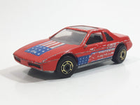 1987 Hot Wheels The Hot Ones Pontiac Fiero 2M4 Red Die Cast Toy Sports Car Vehicle - GHO