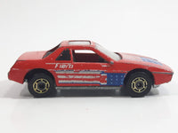 1987 Hot Wheels The Hot Ones Pontiac Fiero 2M4 Red Die Cast Toy Sports Car Vehicle - GHO