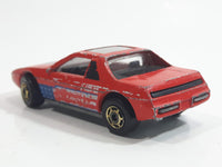 1987 Hot Wheels The Hot Ones Pontiac Fiero 2M4 Red Die Cast Toy Sports Car Vehicle - GHO