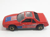 1987 Hot Wheels The Hot Ones Pontiac Fiero 2M4 Red Die Cast Toy Sports Car Vehicle - GHO