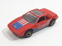 1987 Hot Wheels The Hot Ones Pontiac Fiero 2M4 Red Die Cast Toy Sports Car Vehicle - GHO