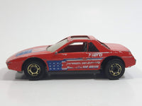 1987 Hot Wheels The Hot Ones Pontiac Fiero 2M4 Red Die Cast Toy Sports Car Vehicle - GHO