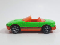 1996 Hot Wheels Double Barrel Race Mazda MX-5 Miata Convertible Bright Green with Gold Glitter Die Cast Toy Sports Car Vehicle