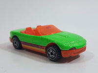 1996 Hot Wheels Double Barrel Race Mazda MX-5 Miata Convertible Bright Green with Gold Glitter Die Cast Toy Sports Car Vehicle