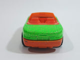 1996 Hot Wheels Double Barrel Race Mazda MX-5 Miata Convertible Bright Green with Gold Glitter Die Cast Toy Sports Car Vehicle