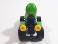 2019 Hot Wheels Mario Kart Standard Kart Luigi White and Green Die Cast Toy Race Car Vehicle