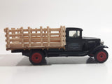 Vintage ERTL 1930 Chevrolet Stake Truck Livestock Transportation Carl Jones Prop. Black 1/43 Scale Die Cast Toy Antique Car Vehicle
