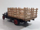 Vintage ERTL 1930 Chevrolet Stake Truck Livestock Transportation Carl Jones Prop. Black 1/43 Scale Die Cast Toy Antique Car Vehicle