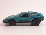 Vintage 1972 Hot Wheels Red Lines Mercedes Benz C-111 Spectraflame Aqua Die Cast Toy Car Vehicle Opening Gull Wing Doors