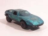 Vintage 1972 Hot Wheels Red Lines Mercedes Benz C-111 Spectraflame Aqua Die Cast Toy Car Vehicle Opening Gull Wing Doors