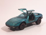 Vintage 1972 Hot Wheels Red Lines Mercedes Benz C-111 Spectraflame Aqua Die Cast Toy Car Vehicle Opening Gull Wing Doors