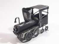 Metal Folk Art Train Locomotive Ornament