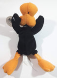 1996 Warner Bros Looney Tunes Daffy Duck Cartoon Character 6" Plush with Tags