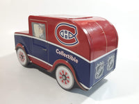 Montreal Canadiens NHL Ice Hockey Team Delivery Van Car Shaped Tin Metal Coin Bank