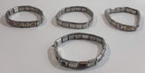 Zoppini Sassy Sam Disney Stainless Steel Interchangeable Link Stainless Steel Bracelet Lot of 4