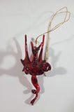 Art Glass Red Mythical Dragon Hanging Ornament