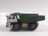 1999 Matchbox Road Work Faun Dump Truck White with Green Brown Die Cast Toy Car Construction Equipment Vehicle