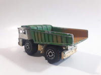 1999 Matchbox Road Work Faun Dump Truck White with Green Brown Die Cast Toy Car Construction Equipment Vehicle