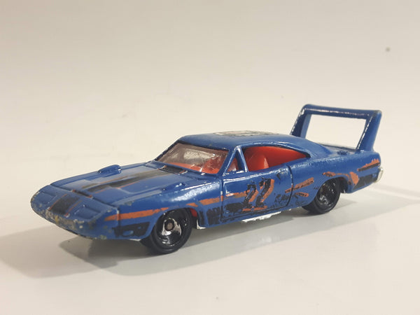 2000 Hot Wheels Seein' 3-D 1970 Dodge Charger Daytona Blue Die Cast Toy Muscle Car Vehicle