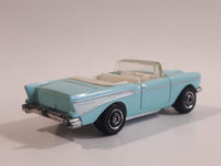 2013 Matchbox MBX Adventure City 1957 Chevrolet Bel Air Convertible Light Blue Die Cast Toy Car Vehicle