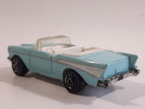 2013 Matchbox MBX Adventure City 1957 Chevrolet Bel Air Convertible Light Blue Die Cast Toy Car Vehicle